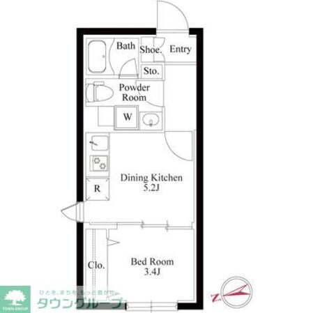 コンポジット野方の物件間取画像
